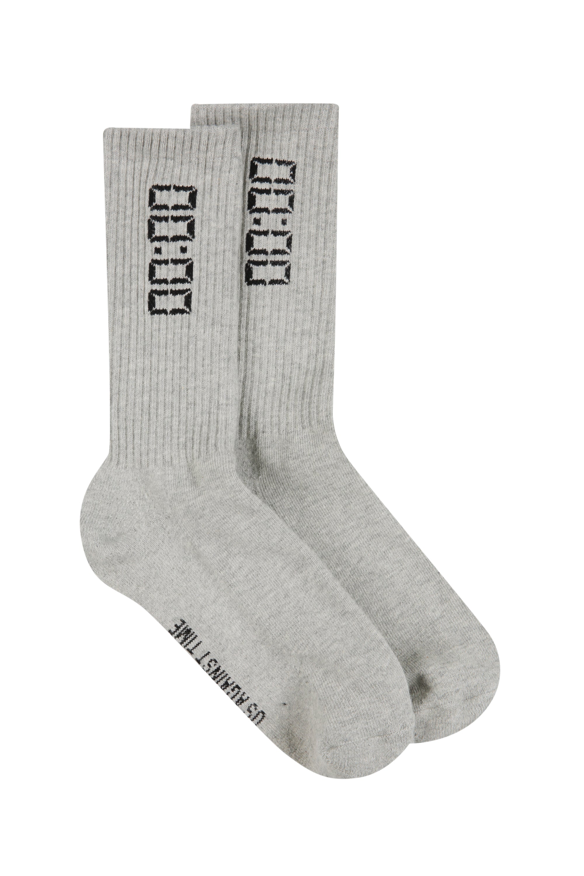 VOUSETI US AGAINST TIME SOCKS - Grey Marl