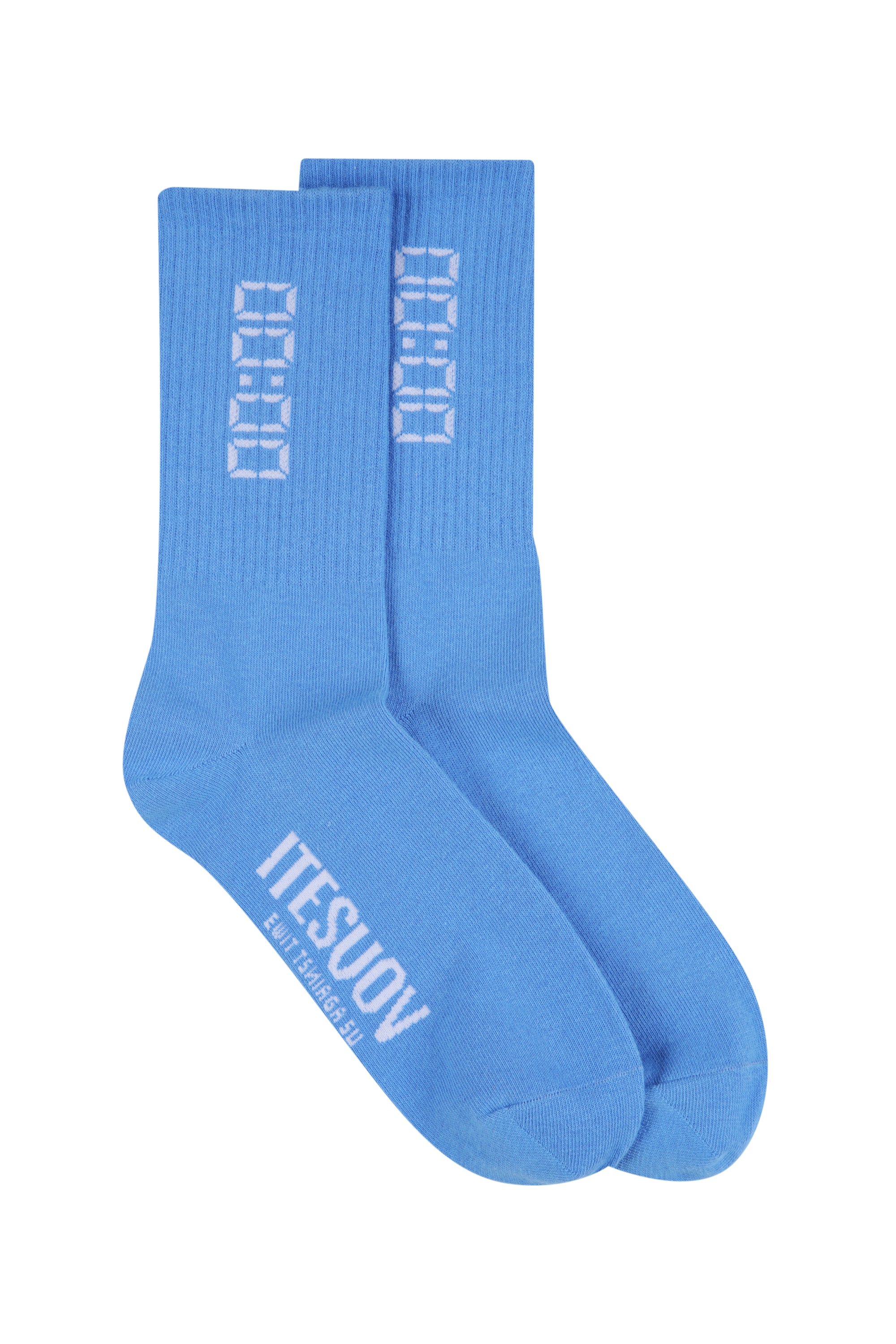 VOUSETI US AGAINST TIME SOCKS - Bright Blue
