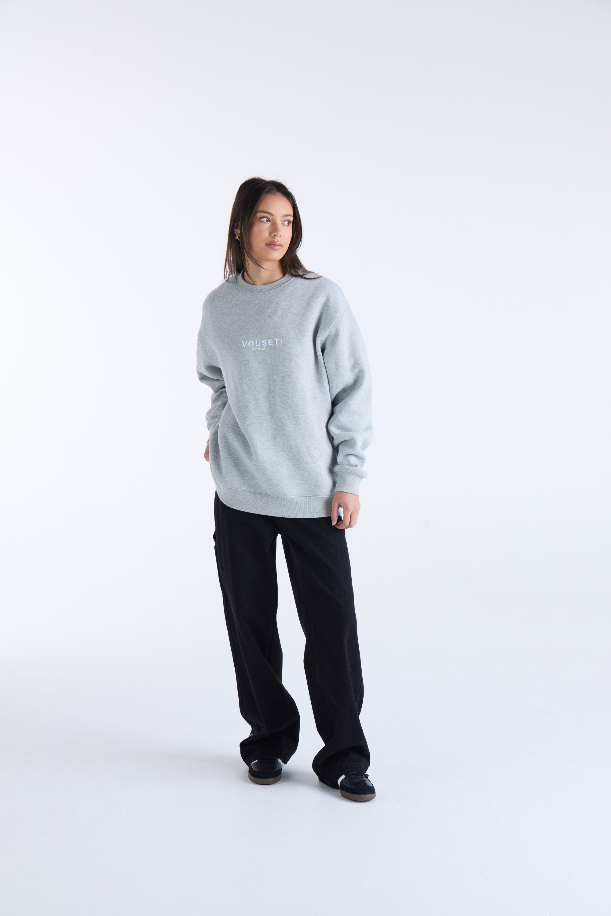 VOUSETI OG SWEATER -  Grey Marl