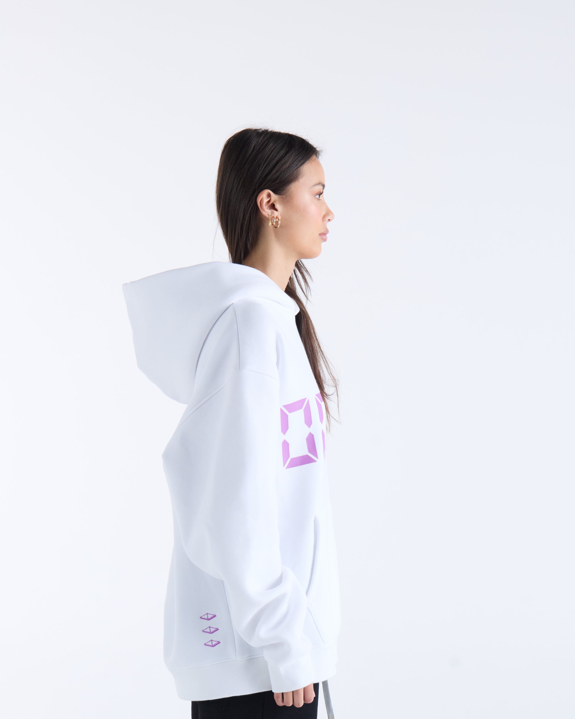 US AGAINST TIME HOODIE -  White