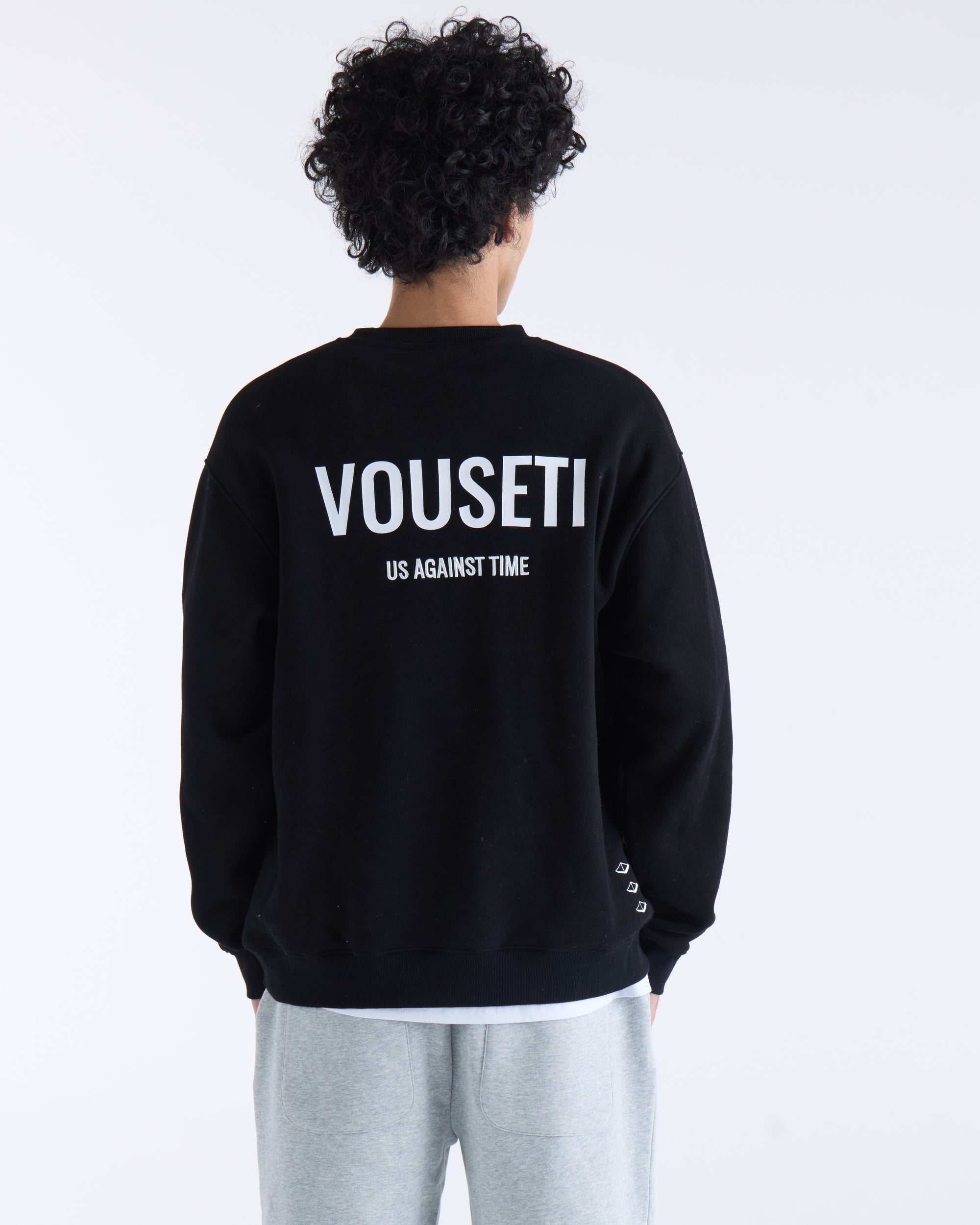 US AGAINST TIME SWEATER -  Black