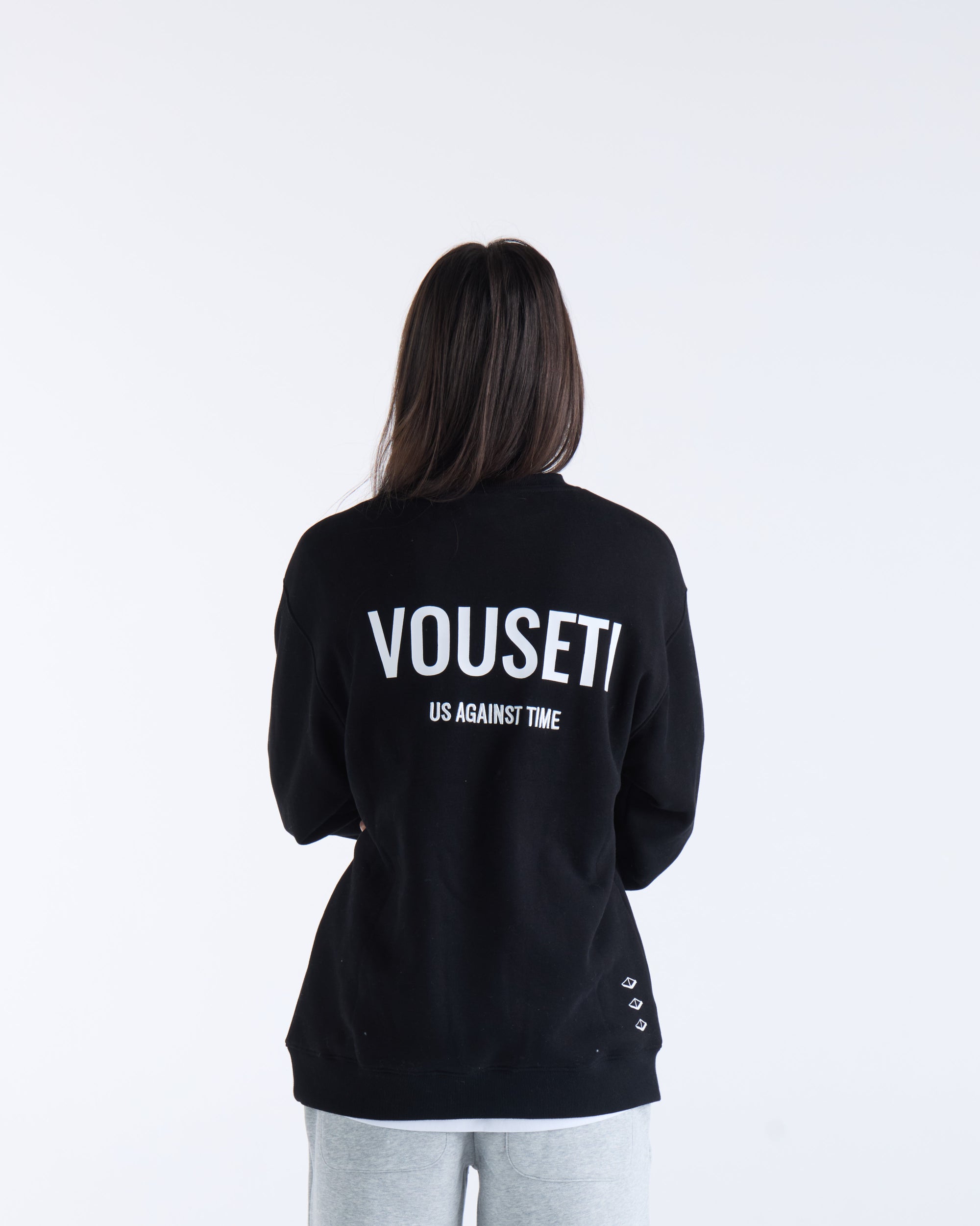 US AGAINST TIME SWEATER -  Black