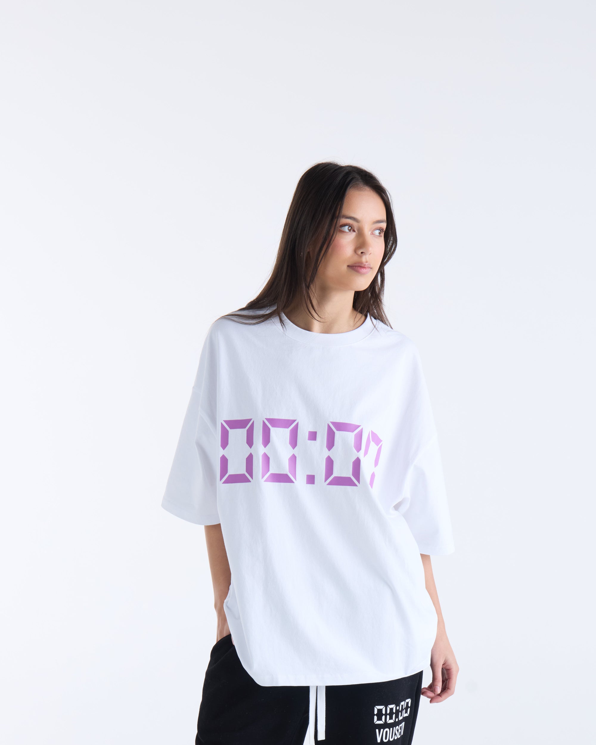 US AGAINST TIME T-SHIRT -  White
