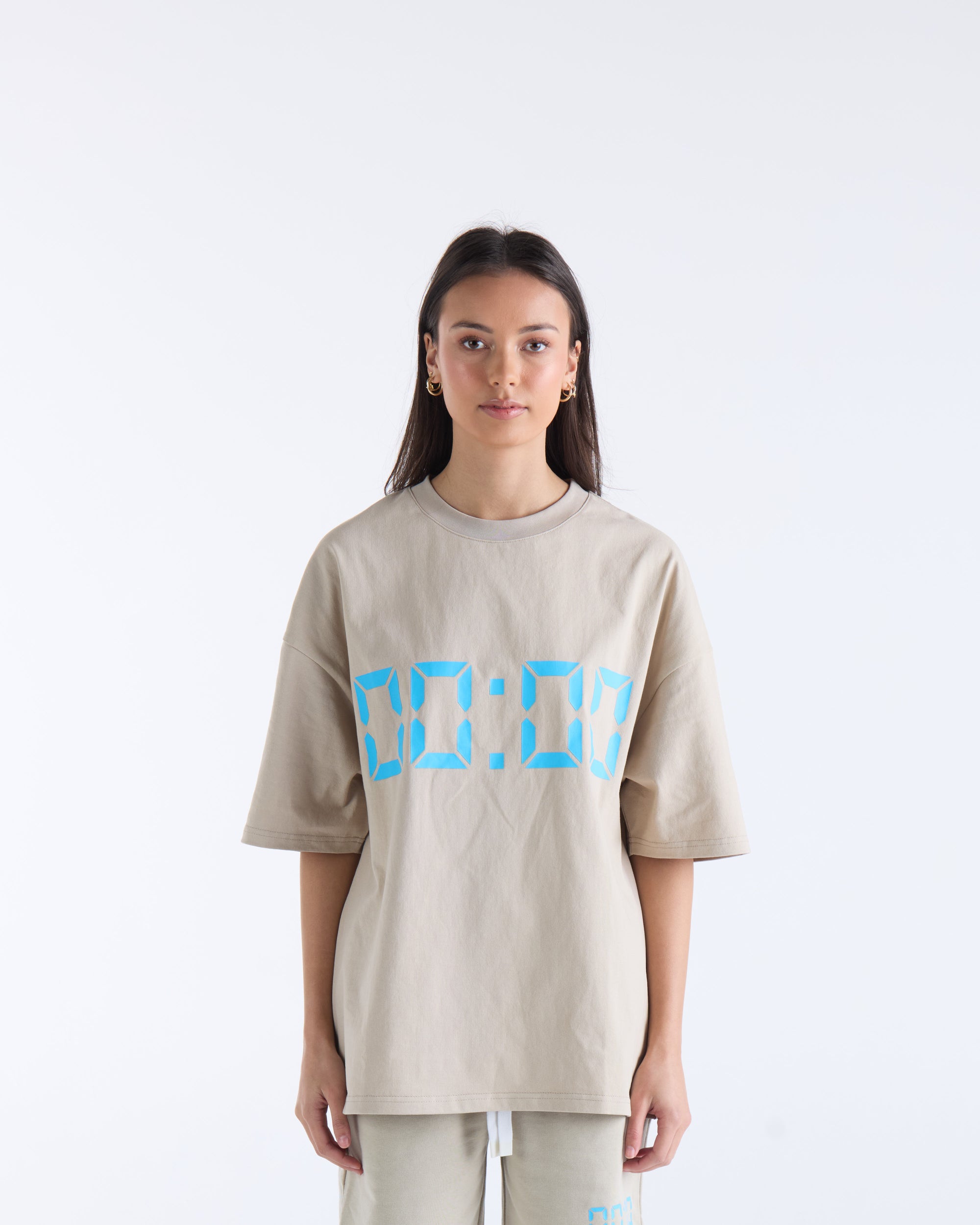 US AGAINST TIME T-SHIRT -  Smokey Grey