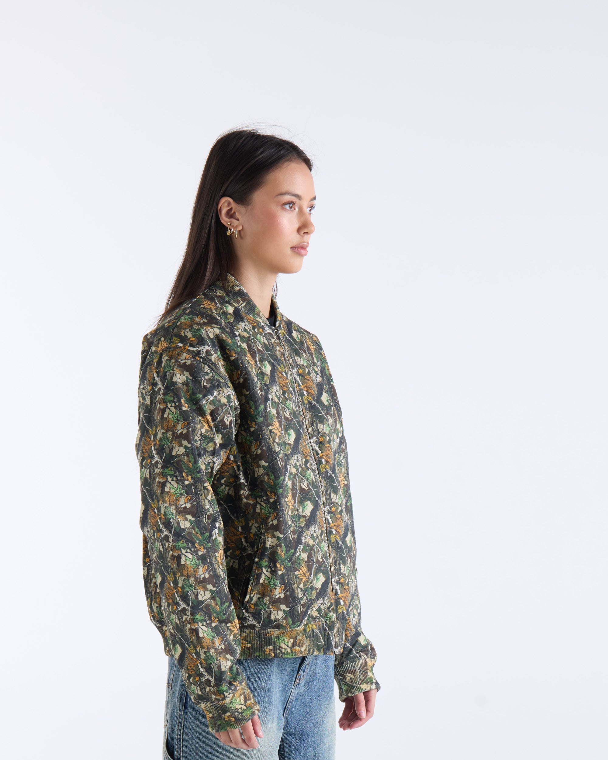 TREE CAMO BOMBER JACKET -  Tree Camo