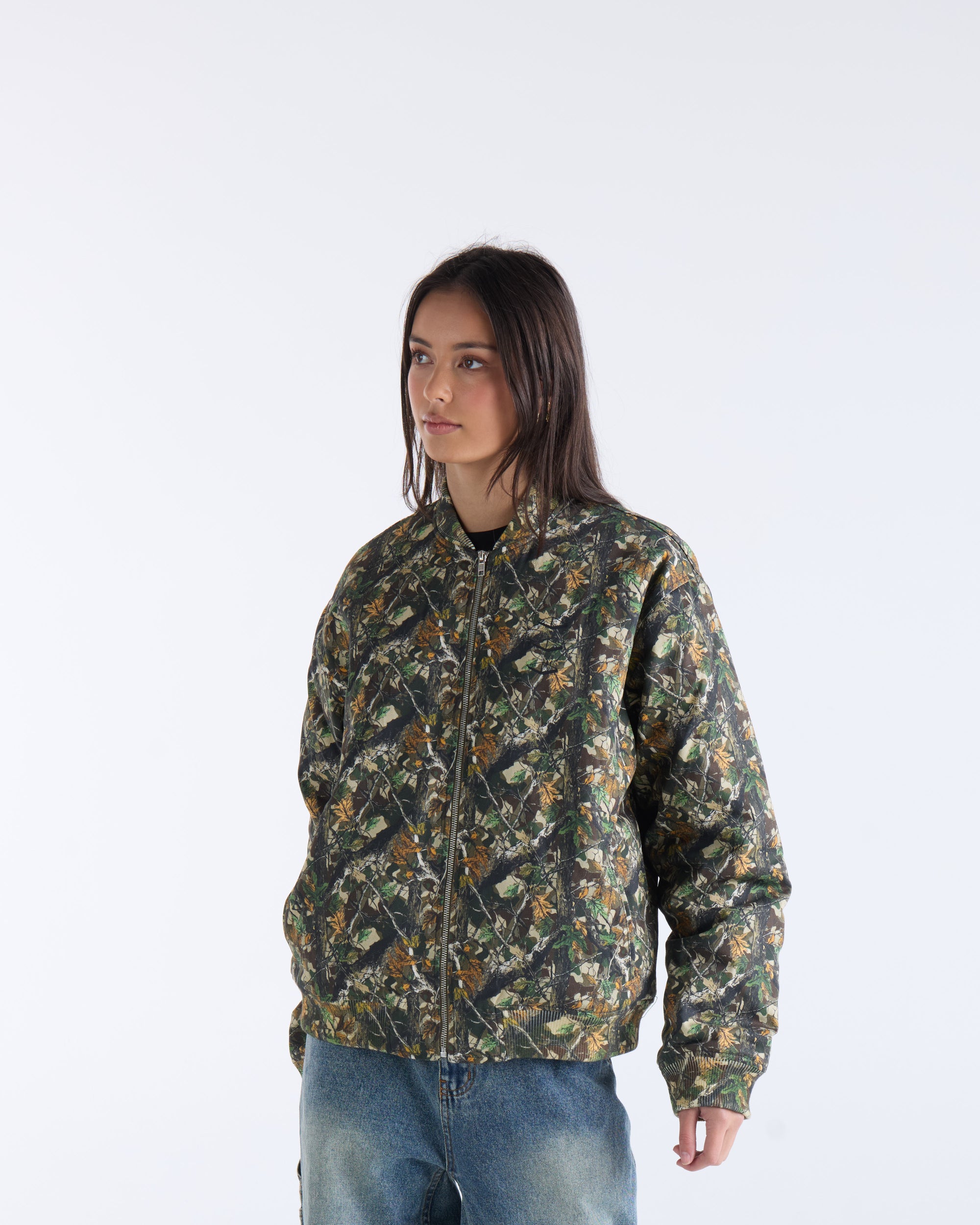TREE CAMO BOMBER JACKET -  Tree Camo