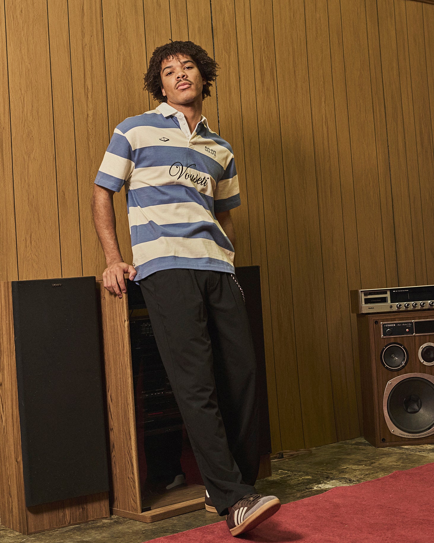 VOUSETI SS POST GAME POLO -BLUE