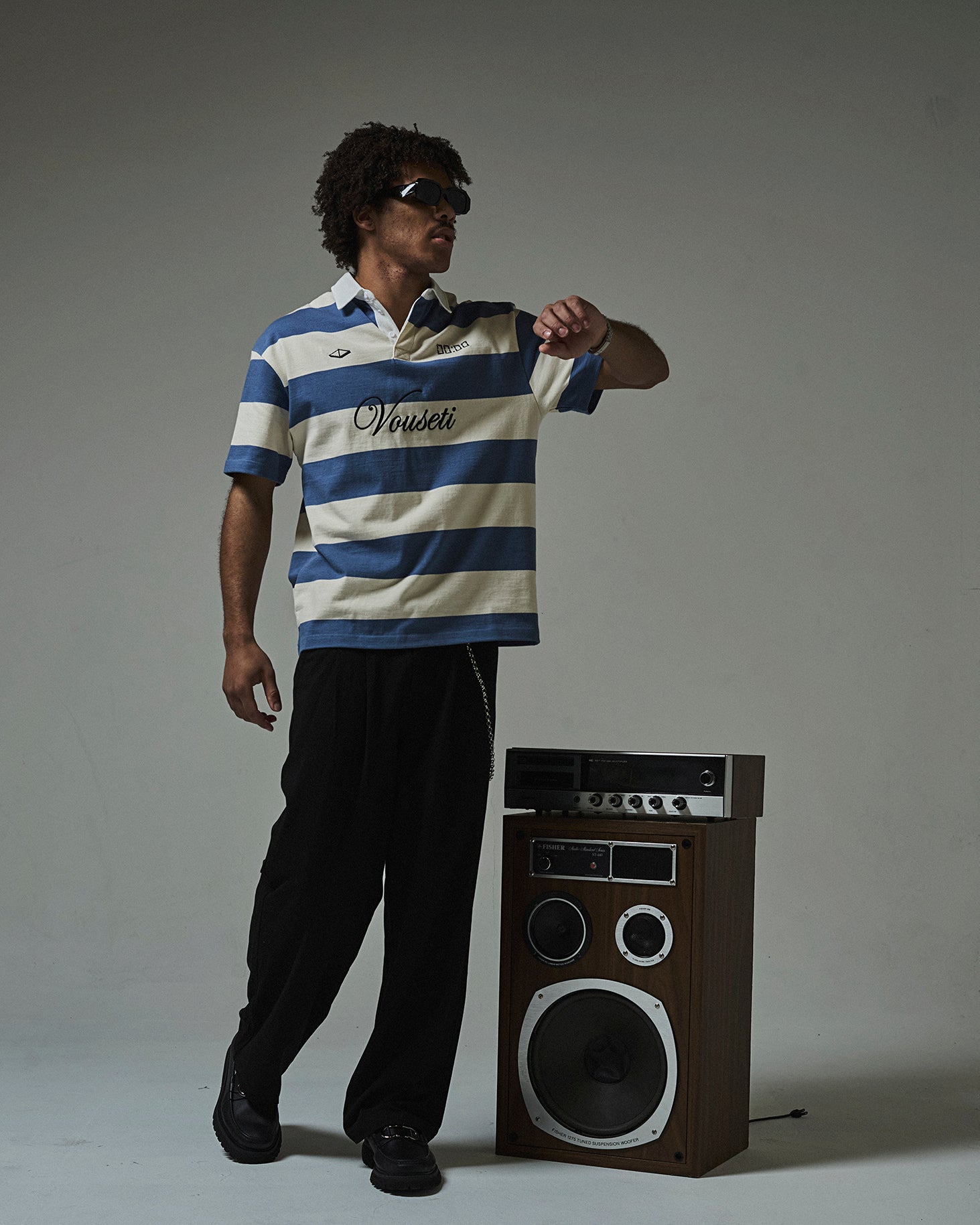 VOUSETI SS POST GAME POLO -BLUE