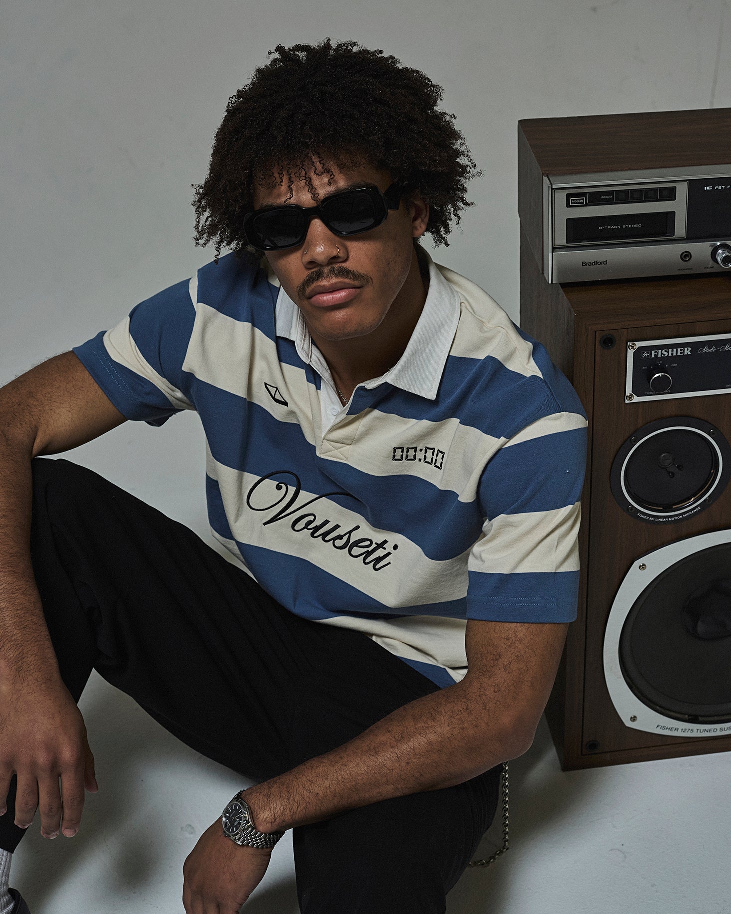 VOUSETI SS POST GAME POLO -BLUE