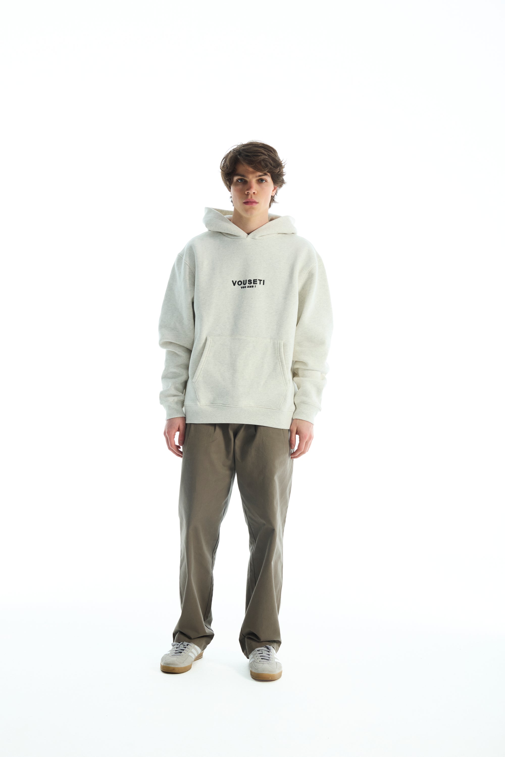 THE OG HOOD-WHITE MARL