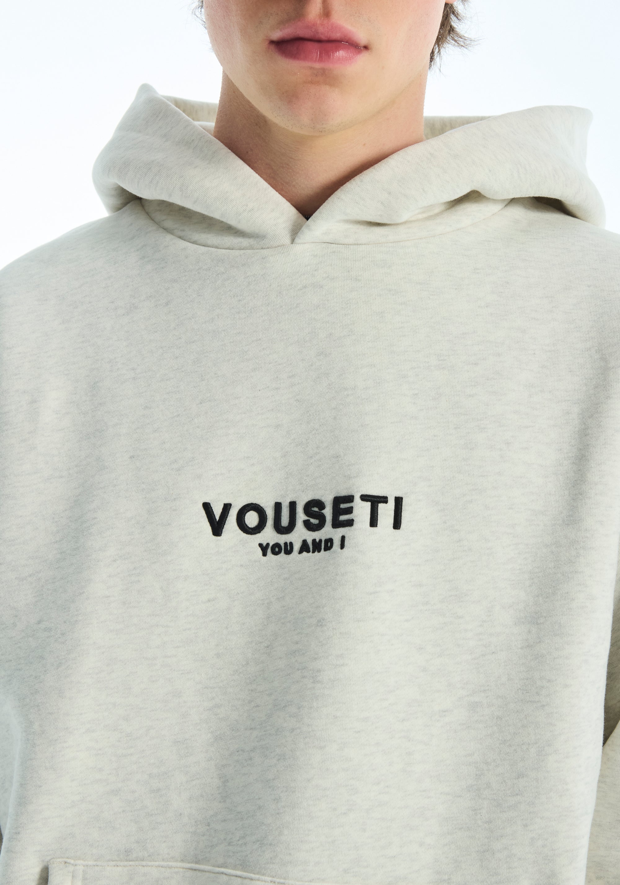 THE OG HOOD-WHITE MARL