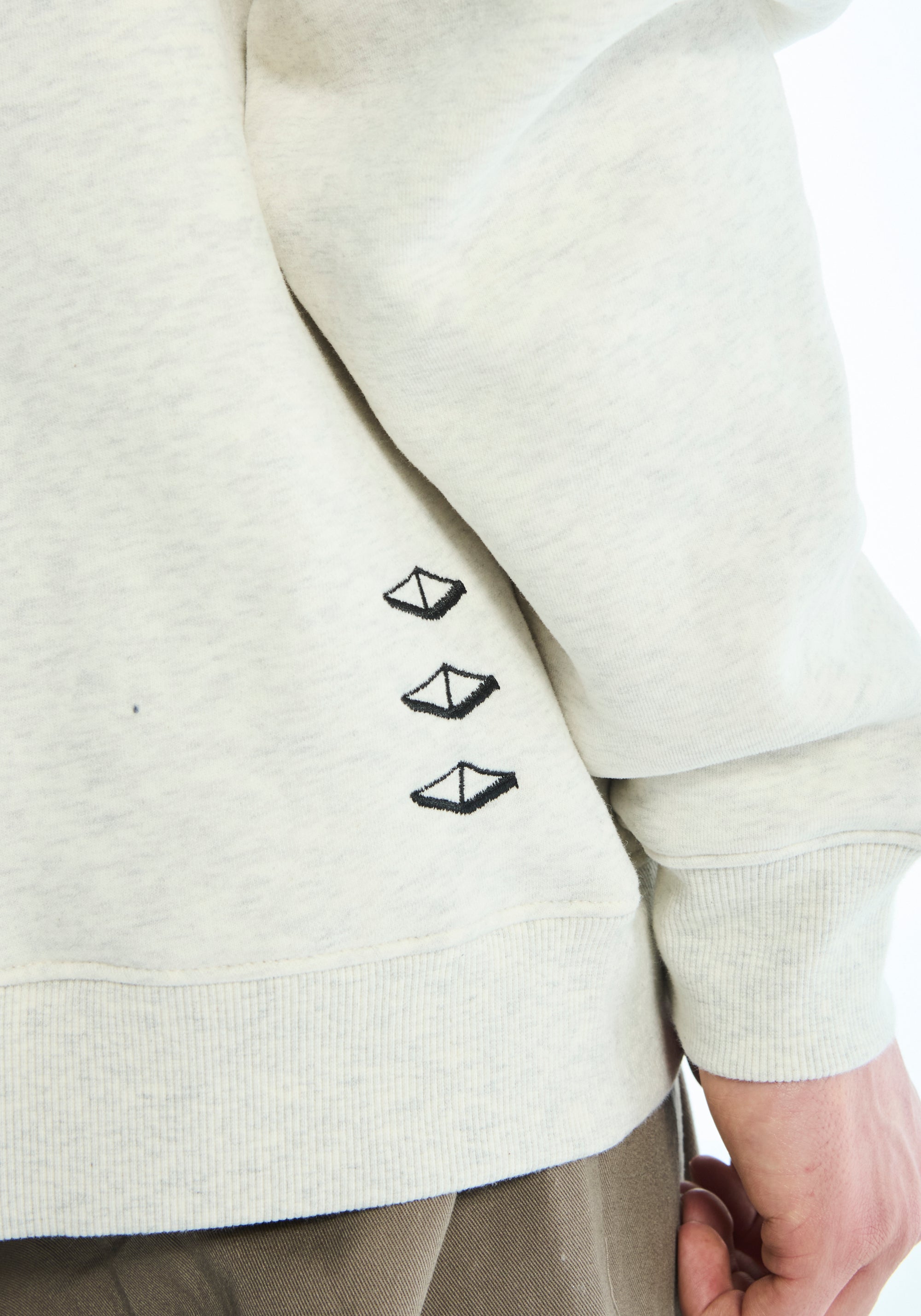 THE OG HOOD-WHITE MARL