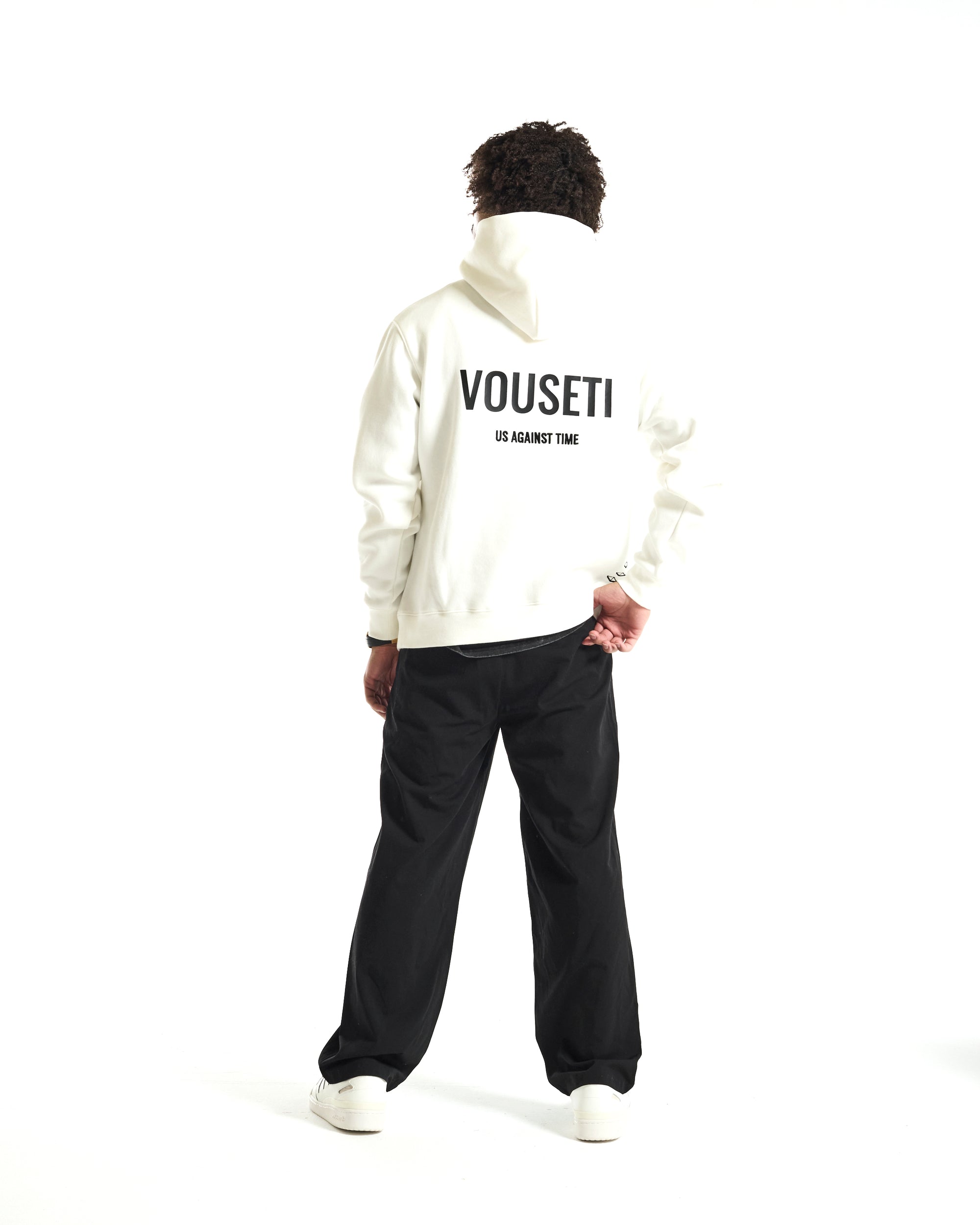 US AGAINST TIME HOOD -OFF WHITE