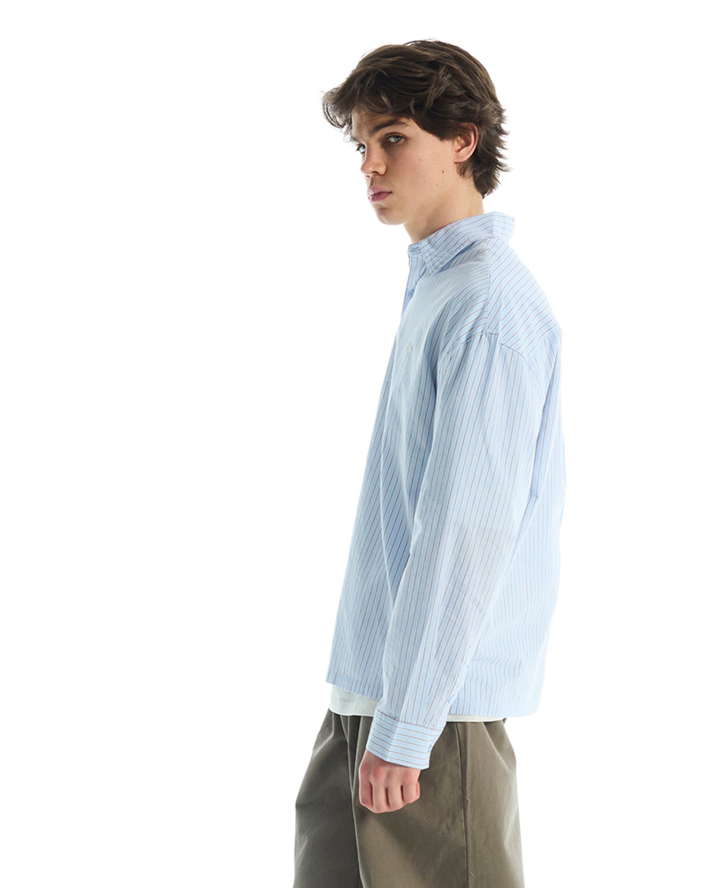 VOUSETI OFF COURT LS STRIPE SHIRT-LIGHT BLUE