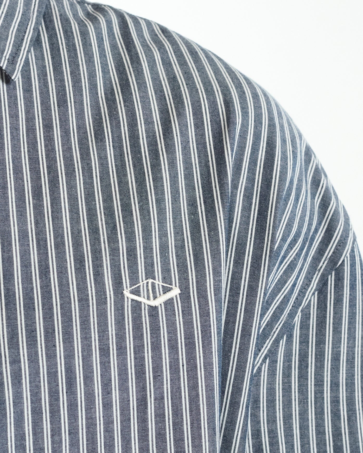 VOUSETI OFF COURT LS STRIPE SHIRT -NAVY