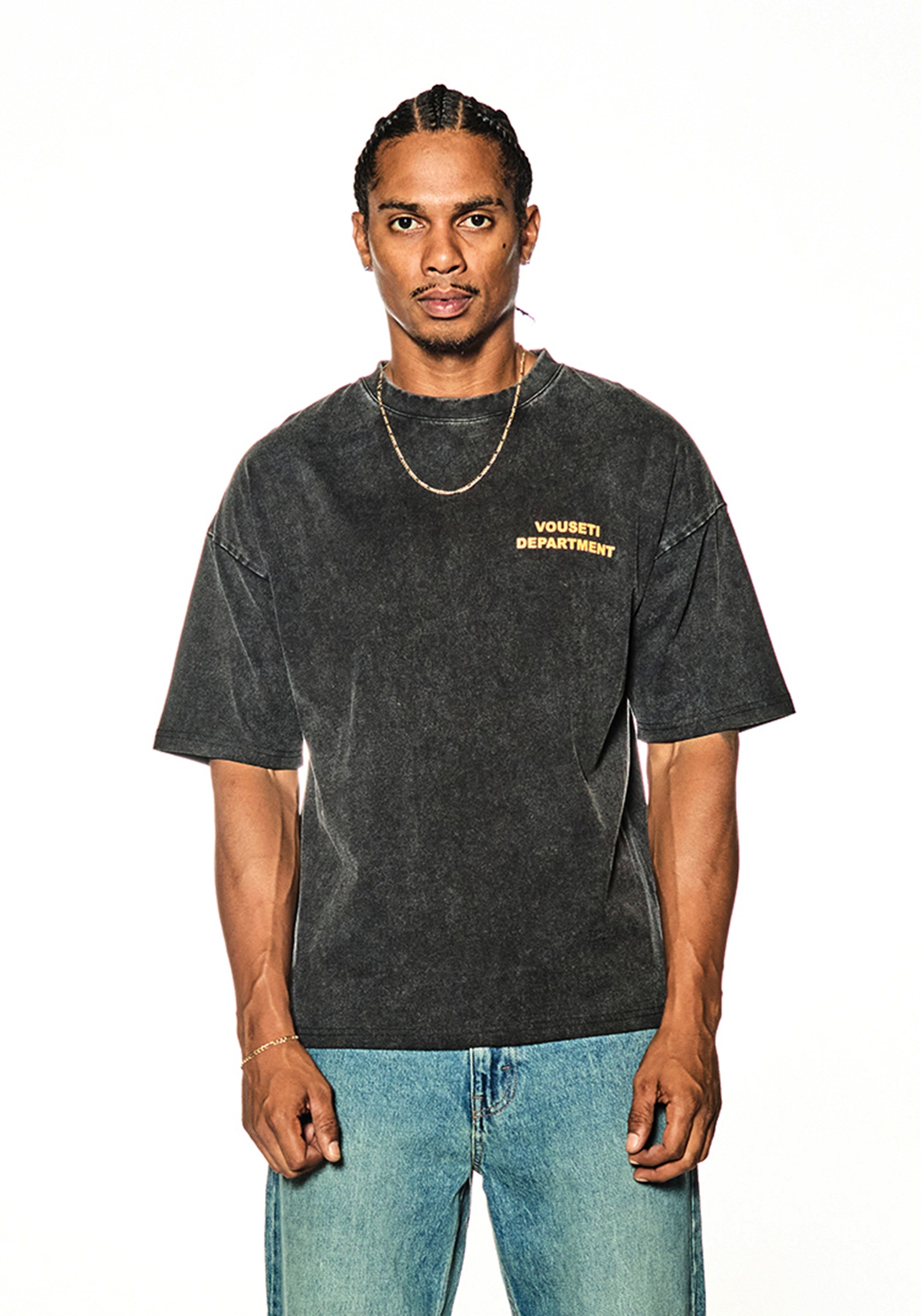 VOUSETI DEPARTMENT T-SHIRT - Vintage Black
