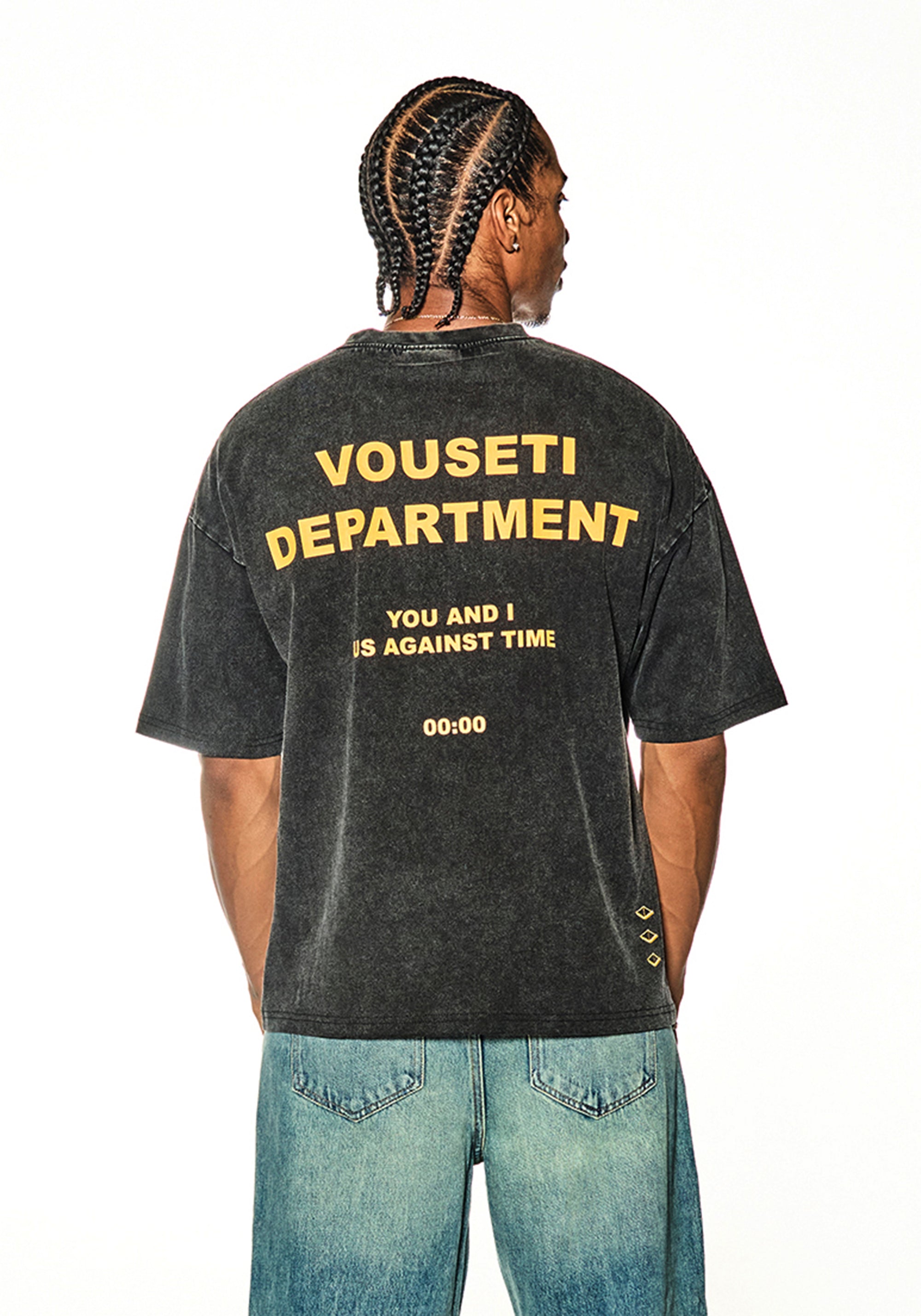 VOUSETI DEPARTMENT T-SHIRT - Vintage Black