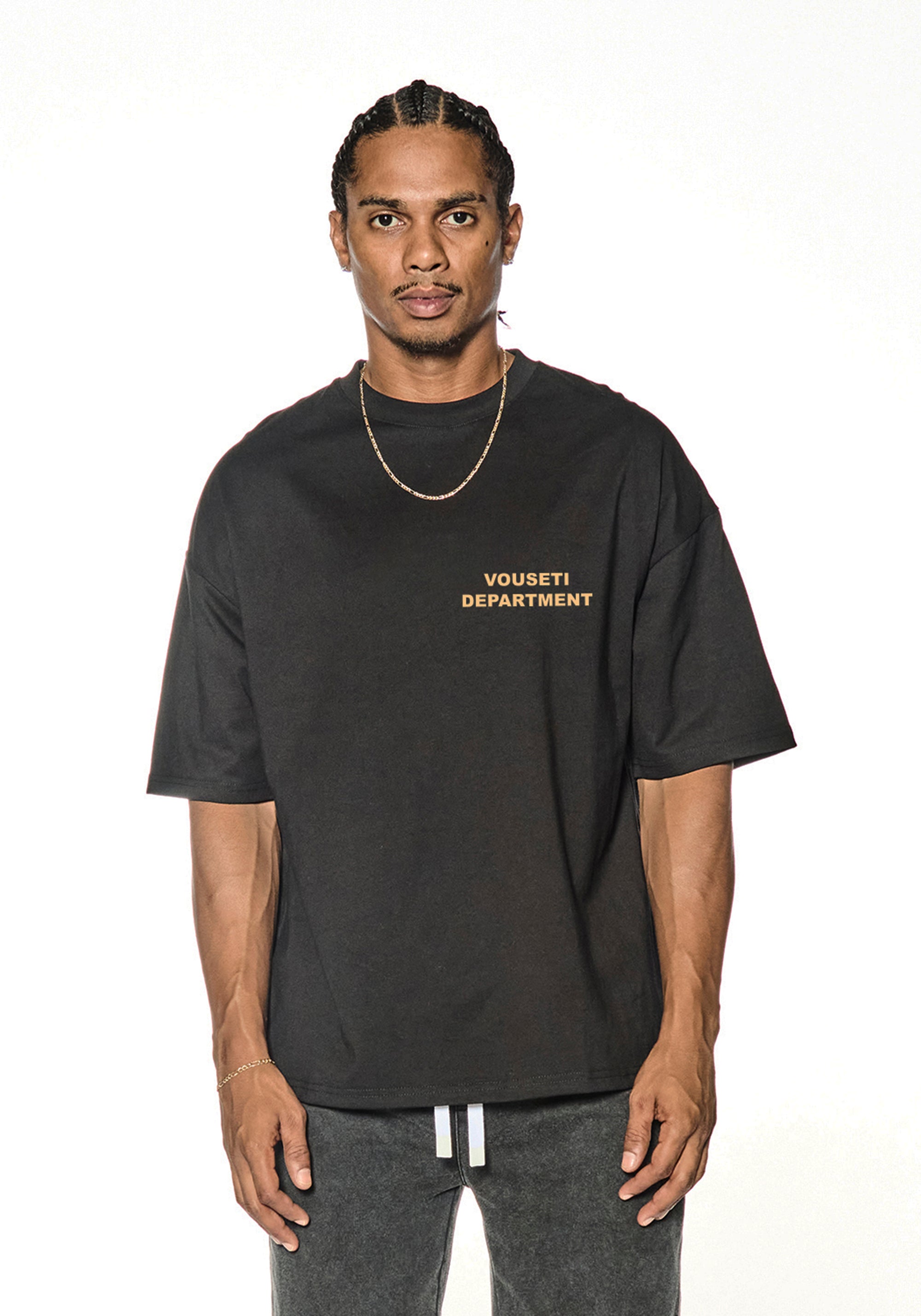 VOUSETI DEPARTMENT T-SHIRT - Black