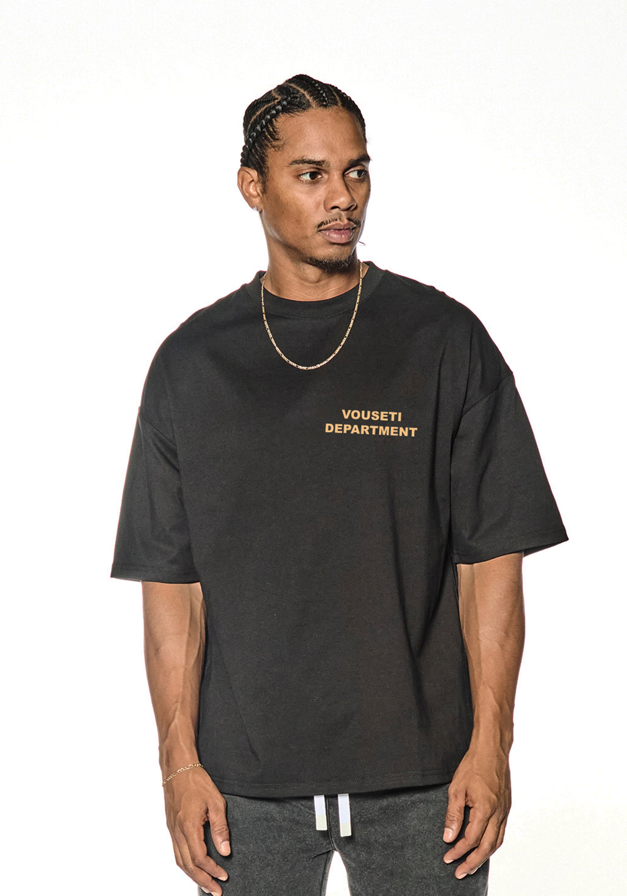 VOUSETI DEPARTMENT T-SHIRT - Black