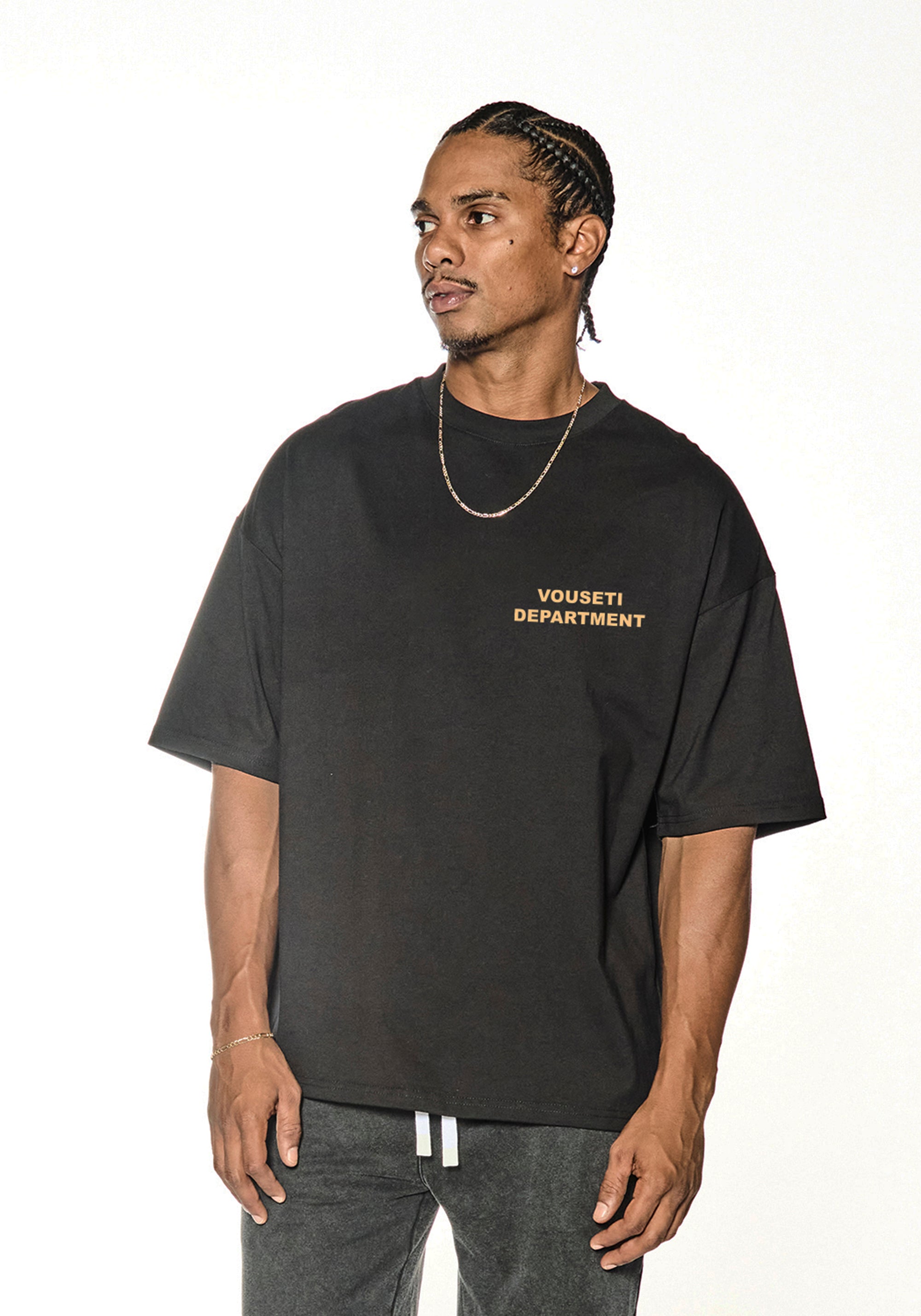 VOUSETI DEPARTMENT T-SHIRT - Black