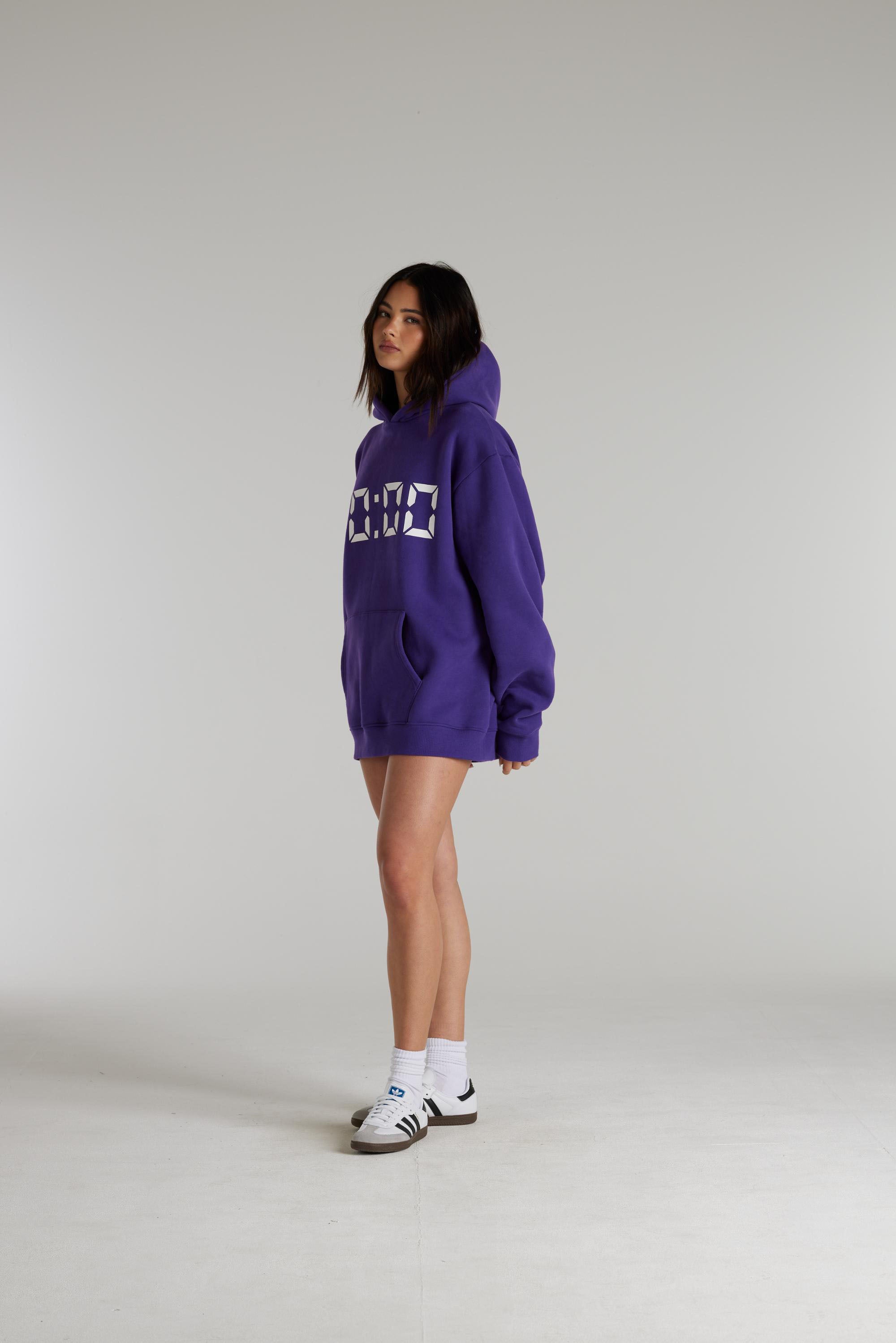 Us Against Time Hoodie - Violet