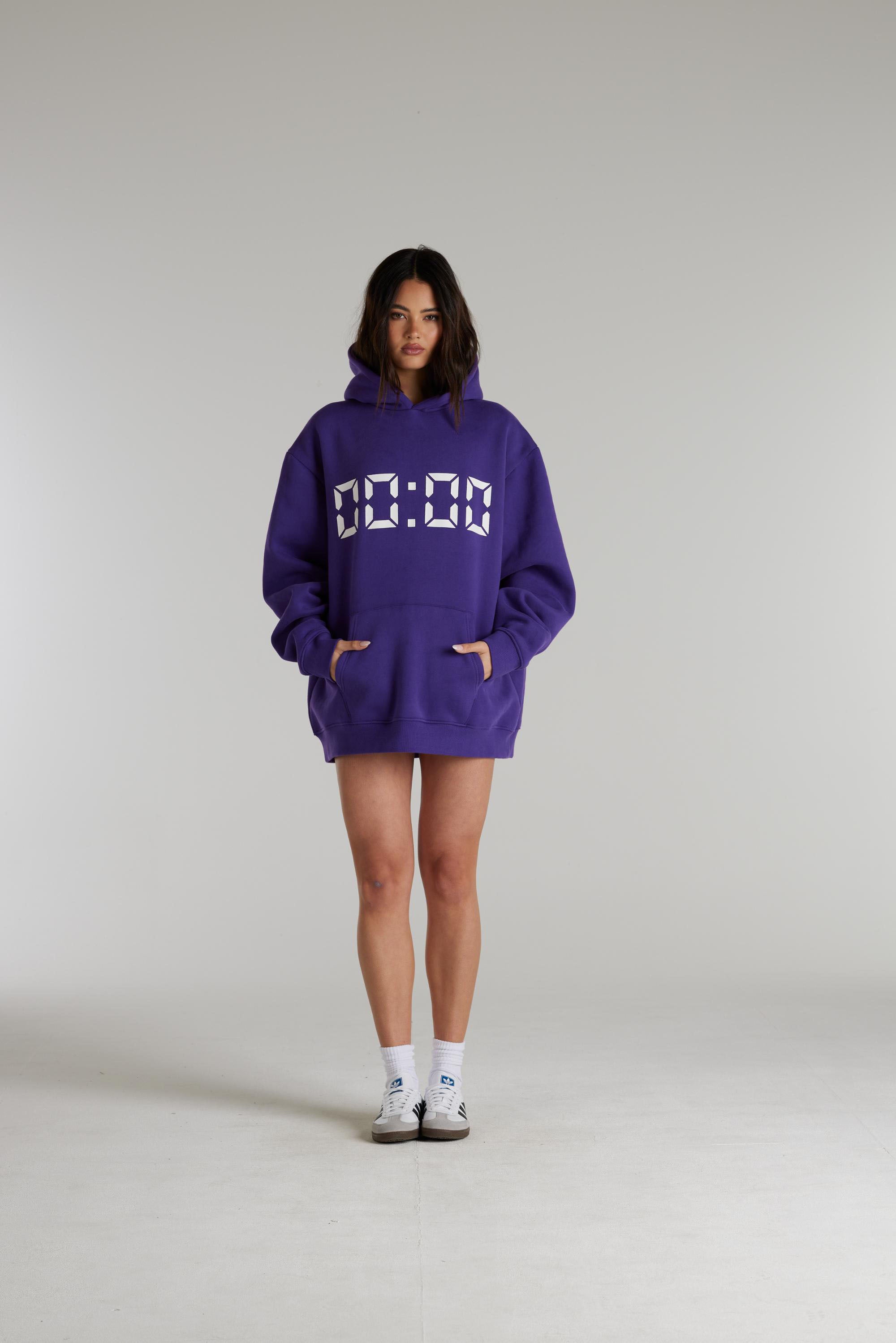 Us Against Time Hoodie - Violet